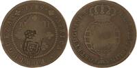Portugal-Angola Cu 2 Macutas Maria II. 1834-1853. -