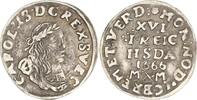 Bremen und Verden 1/16 Taler Karl XI. von Schweden 1660-1697. -