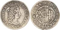 Bremen und Verden 1/6 Taler Karl XI. von Schweden 1660-1697. -