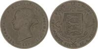 Großbritannien-Jersey Cu 1/26 Shilling Victoria 1837-1901. -