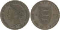 Großbritannien-Jersey Cu 1/48 Shilling Victoria 1837-1901. -