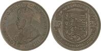 Großbritannien-Jersey Cu 1/12 Shilling George V. 1910-1936. -