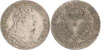 Frankreich 1/4 Ecu aux trois couronnes Louis XIV. 1643-1715. -