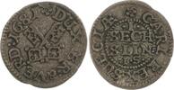 Bremen und Verden Sechsling Karl XI. von Schweden 1660-1697. -
