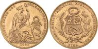 Peru 20 Soles Gold Republik seit 1821/1825. -