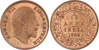 Indien / India Cu 1/12 Anna Edward VII. 1901-1910. -