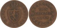 Nassau Cu Kreuzer Adolph 1839-1866. -
