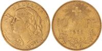 Schweiz-Eidgenossenschaft 10 Franken Gold 1911 B Fast vorz&uuml;glich 750,00 EUR  Excl. 10,00 EUR Verzending