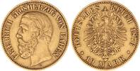 Baden 10 Mark Gold 1876 G Friedrich I. 1856-1907. Sehr sch&ouml;n 545,00 EUR  Excl. 10,00 EUR Verzending