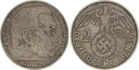 Drittes Reich 2 Reichsmark 1936 D Sehr sch&ouml;n 15,00 EUR  Excl. 8,00 EUR Verzending