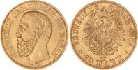 Baden 10 Mark Gold 1876 G Friedrich I. 1856-1907. Sehr sch&ouml;n + 550,00 EUR  Excl. 10,00 EUR Verzending