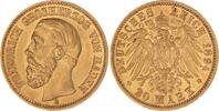 Baden 20 Mark Gold 1894 G Friedrich I. 1856-1907. Fast vorz&uuml;glich 1100,00 EUR  Excl. 15,00 EUR Verzending