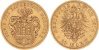 Hamburg 10 Mark Gold 1874 B Sehr sch&ouml;n 2000,00 EUR  Excl. 15,00 EUR Verzending