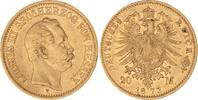 Hessen 20 Mark Gold 1873 H Ludwig III. 1848-1877. Sehr sch&ouml;n 1050,00 EUR  Excl. 15,00 EUR Verzending