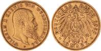 W&uuml;rttemberg 10 Mark Gold 1898 F Wilhelm II. 1891-1918. Sehr sch&ouml;n 550,00 EUR  Excl. 10,00 EUR Verzending