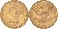Amerika-USA 10 Dollars Gold 1901 Vorz&uuml;glich - Stempelglanz 2150,00 EUR  Excl. 15,00 EUR Verzending