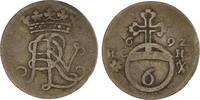 Braunschweig-Wolfenbüttel 6 Pfennig Rudolf August und Anton Ulrich 1685-1704. -