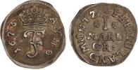 Braunschweig-Calenberg-Hannover Mariengroschen Johann Friedrich 1665-1679. -