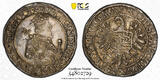 Austria 1/2 Thaler 1521-1564 Emperor Ferdinand I. PCGS AU53