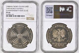 POLAND 1988 Proof Cu-Ni 200 Zlotych Coin. Trial Strike / Probá. Top Pop! NGC PF 66