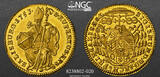 AUSTRIA-SALZBURG Ducat 1753 Sigismund Graf von Schrattenbach. NGC MS 61