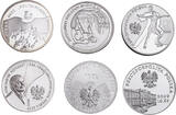 POLAND 10ZL (6pcs) 2005-2009 Proof Silver 10 Zlotych Coins. 6pcs!