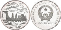 Vietnam 100 Dong 1988, Vietnam. Dragon Boat. Only 3,000 pcs. Struck! -