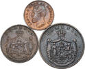 Romania 2 Bani, 5 Bani, 10 Bani Carol I. 3pcs! -
