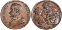 ITALY Medal Bologna. Bronze Annibale Carraci, Virgin Mary & Saint Cecilia Medal. -