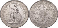 HONG KONG Trade Dollar Hong Kong. British Colonial Silver Dollar Coin. -
