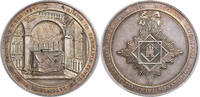 Hamburg Medal Silver Centennial of Freemasonry in Germany Medal. -