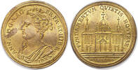 Great Britain Medal / Token ca. 1710 Queen Anne. Milled Brass Medal or Token by Johann Jacob Dietzel. UNC