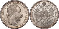 AUSTRIA Florin Austria, Franz Josef I. Silver Florin (Gulden) Coin. -