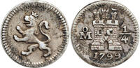 Mexico 1/4 Real Charles IV. Rare tiny coin! -