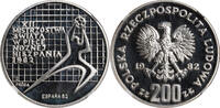 POLAND 200 Zlotych World Soccer Championship Games in Spain. Mintage: 6000pcs! -