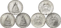 AUSTRIA 5 Schilling (3pcs) Virgin Mary of Mariazell. Full Date-Set! -