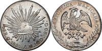 Mexico 8 Reales Oaxaca mint. Only 142,000 pcs. Struck! -
