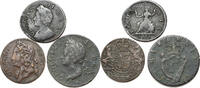 Great Britain/Ireland Farthing, 1/2 Penny, Token George II. Jernegan´s Lottery. -