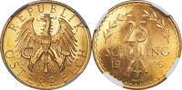 AUSTRIA 25S 1926 Austria (1st Republic). Prooflike Gold 25 Schilling Coi... 950,00 EUR895,00 EUR  Excl. 20,00 EUR Verzending