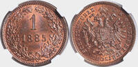 AUSTRIA 1 Kreuzer Francis Joseph I. Copper Kreuzer Coin. -