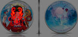 Fidschi  Silver Coin Fiji One Earth Shojo Manga 1 oz 2022 999 Color ST UV Effect Brillant uncirculated