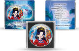 Fidschi  Silver Coin Fiji One Earth Shojo Manga 1 oz 2022 999 Color ST UV Effect Brillant uncirculated