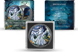 1 USD USA Halloween 2024 Ghost Night Silver Coin 1 oz Silver 999 American Eagle Color Brillant uncirculated
