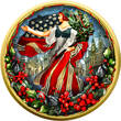 USA 1 USD Silver coin 1 oz American Eagle 2024 Merry Christmas Merry Christmas Color Brillant uncirculated