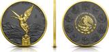 Mexiko  Silver coin 1 oz Mexico Libertad Golden Ring 2024 Ruthenium Yellow Gold 999 Brilliant Uncirculated