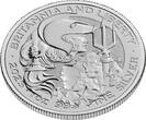 Großbritannien 2 Pfund Silbermünze 1 oz Britannia and Liberty 2025 King Charles III König Charles BU