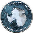 Fidschi  Silver coin 1 oz Fiji One Earth 2022 Continents Antarctica Silver Color BU