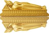 Tschad 2024 Silver coin 1 oz 7 Days Buddha Tuesday Gold-plated Shapes High Relief Silver
