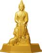 Tschad 2024 Silbermünze 1 oz 7 Days Buddha Wednesday Evening Vergoldet Shapes High Relief
