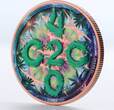 USA  Copper medal 33 grams Cool2Coin 420 Series The Leaf Proof Color Copper